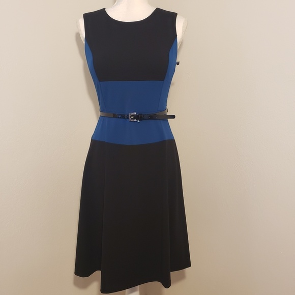 Tommy Hilfiger Dresses & Skirts - NWT Tommy Hilfiger Blue & Black Sleeveless Dress 4